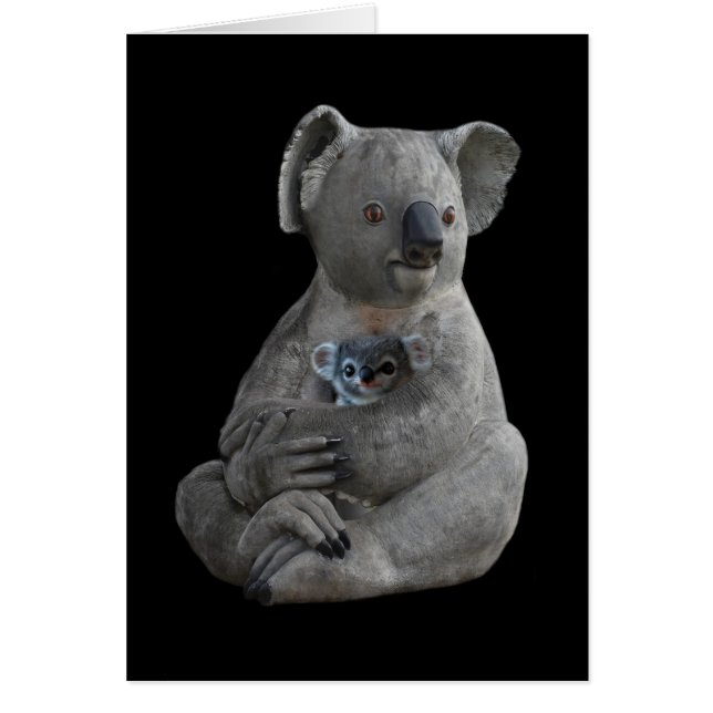 A Mother’s Embrace Blank Greeting Card (Front)