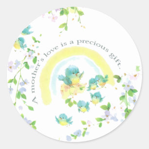 A Mother’s Love Is A Precious Gift Classic Round Sticker