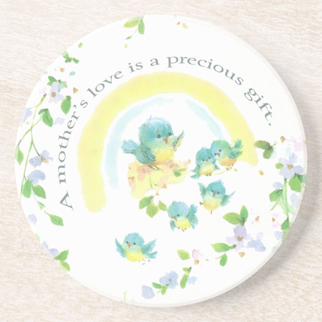 A Mother’s Love Is A Precious Gift Coaster (Front)