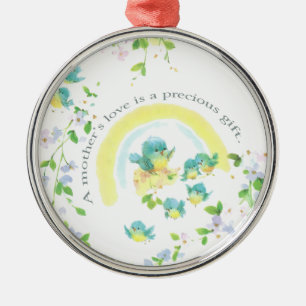 A Mother’s Love Is A Precious Gift Metal Ornament