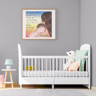 A Mother's Arms Personalized Birth Poster