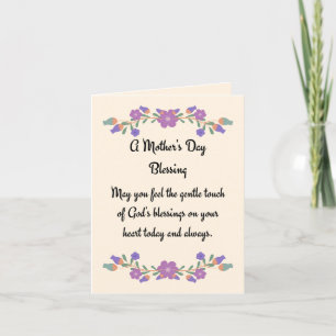 A Mother's Day Blessing Card