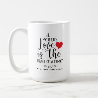 A Mother's Day Love Heart Of Family T-Shirt Coffee Mug