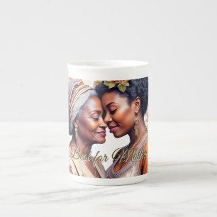 A Mother's Embrace – A Timeless Bond in Bloom Bone China Mug