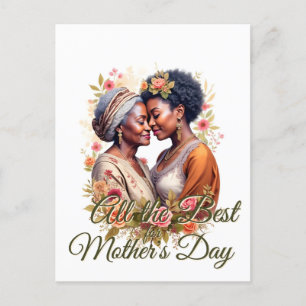 A Mother's Embrace – A Timeless Bond in Bloom Holiday Postcard
