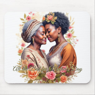 A Mother's Embrace – A Timeless Bond in Bloom Mouse Pad