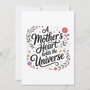 A Mother's Heart Holds The Universe Invitation