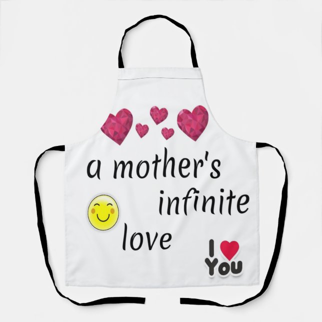 A mother's infinite love  apron (Front)