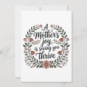 A Mother's Joy Is Seeing You Thrive Invitation