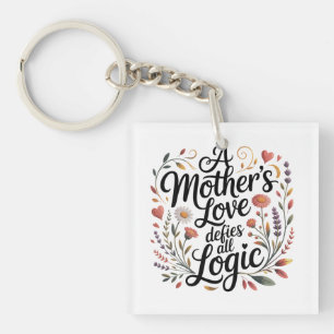 A Mother's Love Defies All Logic Keychain