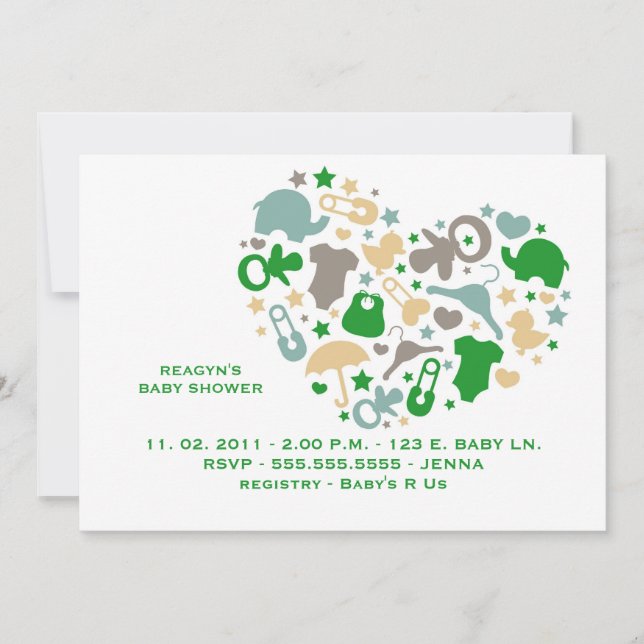A Mother's Love Invitation (Front)