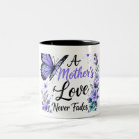 A Mother's Love Never Fades Purple Butterfly 