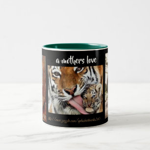 "A Mothers Love" Two-Tone Coffee Mug