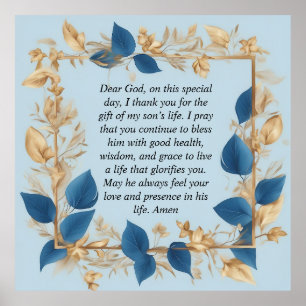 A Mother's Prayer for her Son Poster