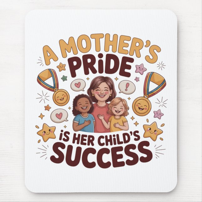 A Mother's Pride Is Her Child's Success﻿ Mouse Pad (Front)