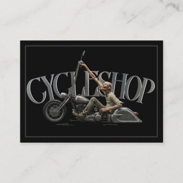 A motorcycle business card (Front)