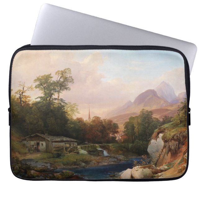 A Mountain Landscape With a Smithy Laptop Sleeve (Front)