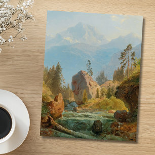 A Mountain Landscape with Creek – Albert Zimmerman Postcard