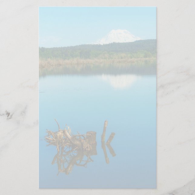 A Mountain Peers Over a Hedge Stationery (Front)