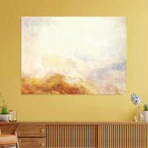 A Mountain Scene, Val d’Aosta – Joseph Mallord... Canvas Print