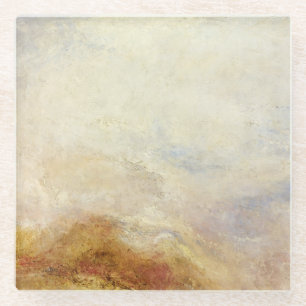 A Mountain Scene, Val d’Aosta – Joseph Mallord... Glass Coaster