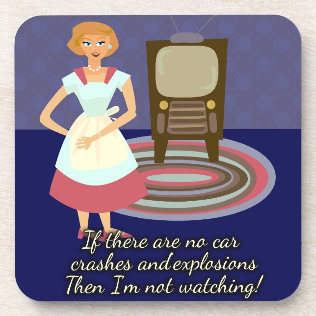 A Movie Loving Housewife Coaster (Front)