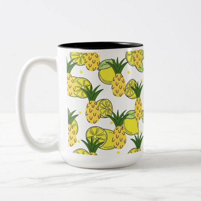 a mug filled with the beauty of fruit a heart-warm (Left)