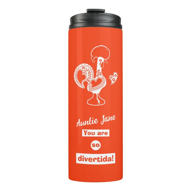 A mug for auntie in Portuguese language (Front)