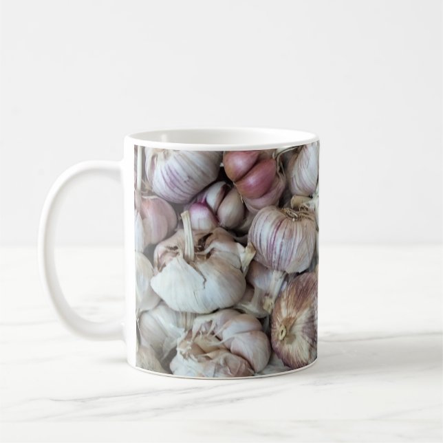 A mug of garlic (Left)