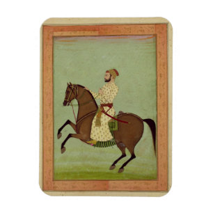A Mughal Noble on Horseback, c.1790, from the Larg Magnet