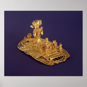 A Muisca votive figurine depicting Poster