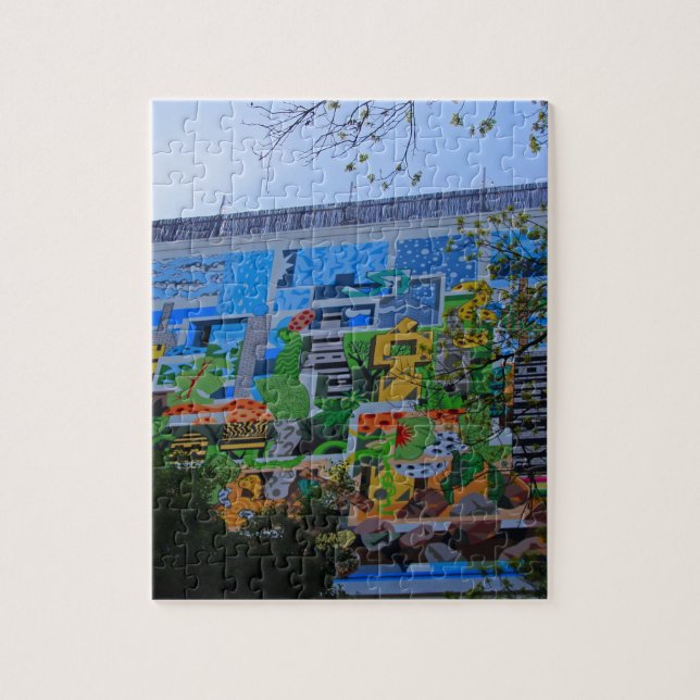 A Mural on the San Antonio Riverwalk Jigsaw Puzzle (Vertical)