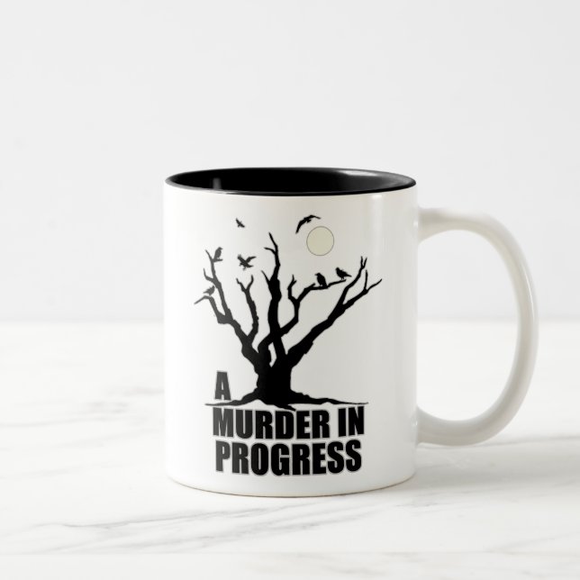 A Murder in Progress Two-Tone Coffee Mug (Right)