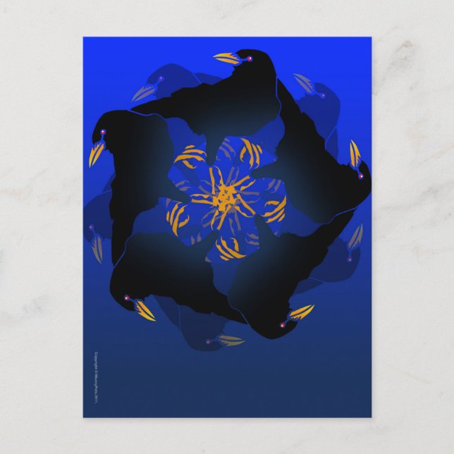 A MURDER OF CROWS POSTCARD (Front)