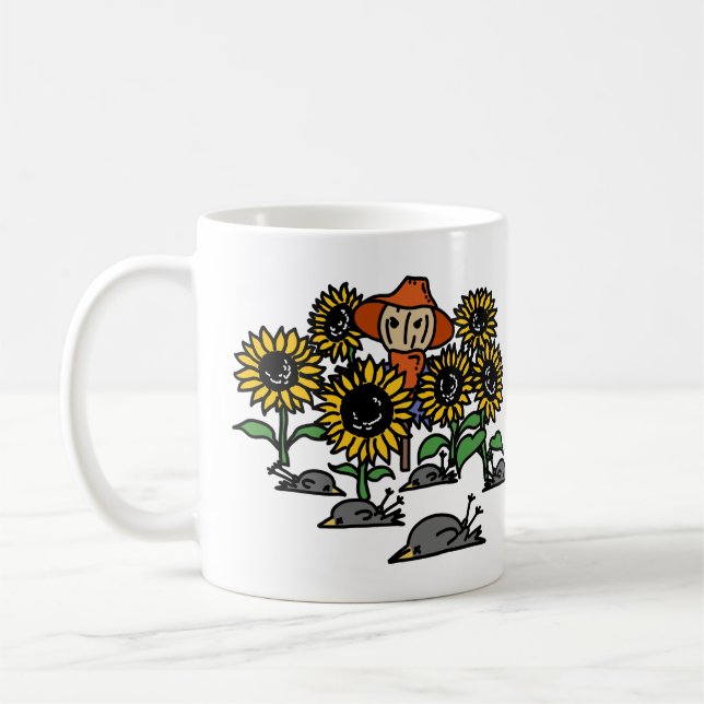 A Murder of Crows Pun Coffee Mug (Left)