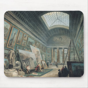 A Museum Gallery with Ancient Roman Art Mouse Pad