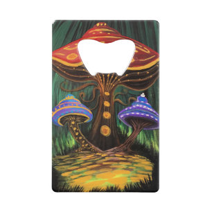 A Mushroom World Credit Card Bottle Opener