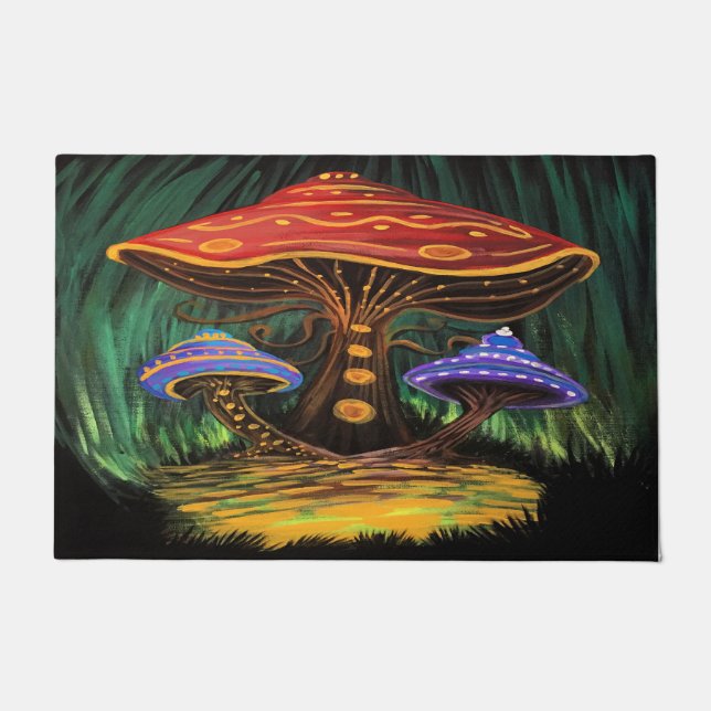A Mushroom World Doormat (Front)