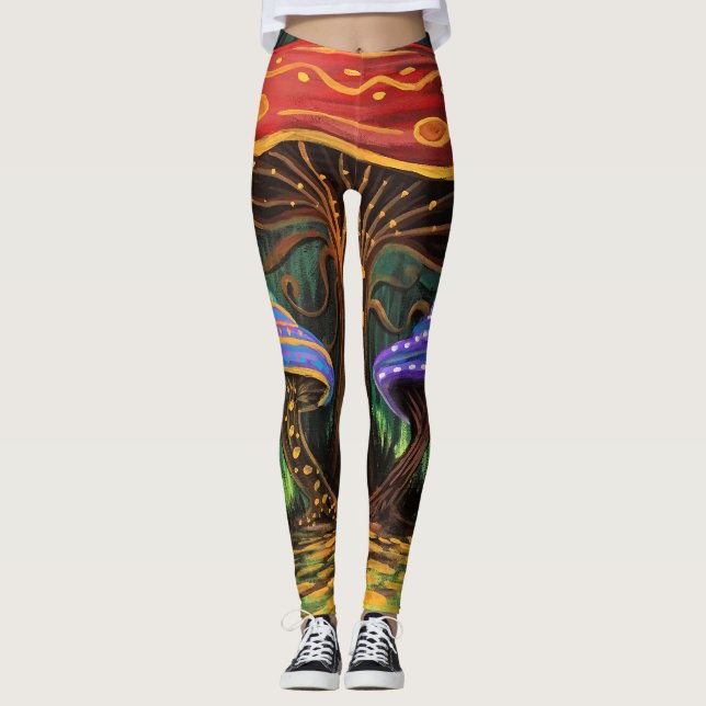 A Mushroom World  Leggings (Front)