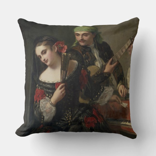 A Music Lesson, Seville Throw Pillow (Front)