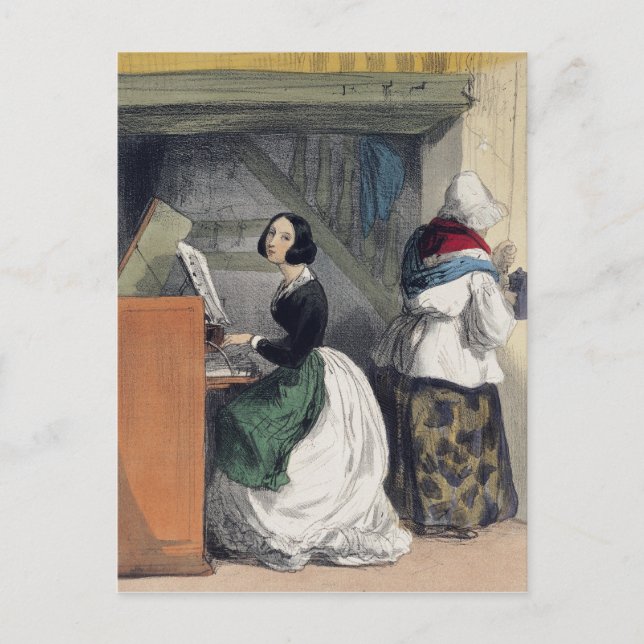 A Music School Pupil, from 'Les Femmes de Postcard (Front)