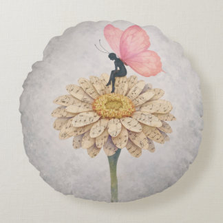 A Musical Dream Round Pillow