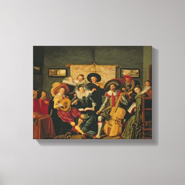 A Musical Party, c.1625 Canvas Print (Front)