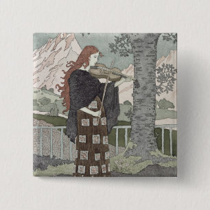 A Musician 2 Inch Square Button