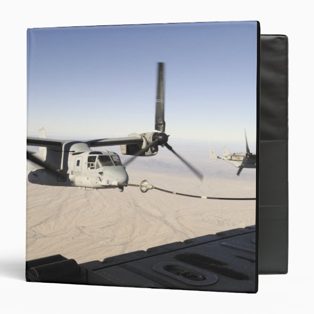 A MV-22 Osprey refuels midflight Binder (Front/Inside)