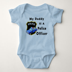 A My Daddy Is A Police Officer Baby Bodysuit