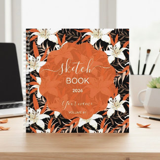 A mysterious and captivating tropical Sketch Book! Notebook