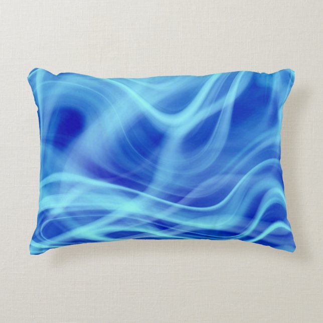 A Mystical Blue Fog  Accent Pillow (Front)