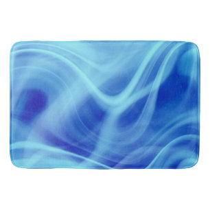 A Mystical Blue Fog Bath Mat