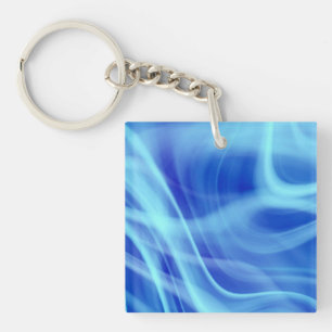 A Mystical Blue Fog  Keychain